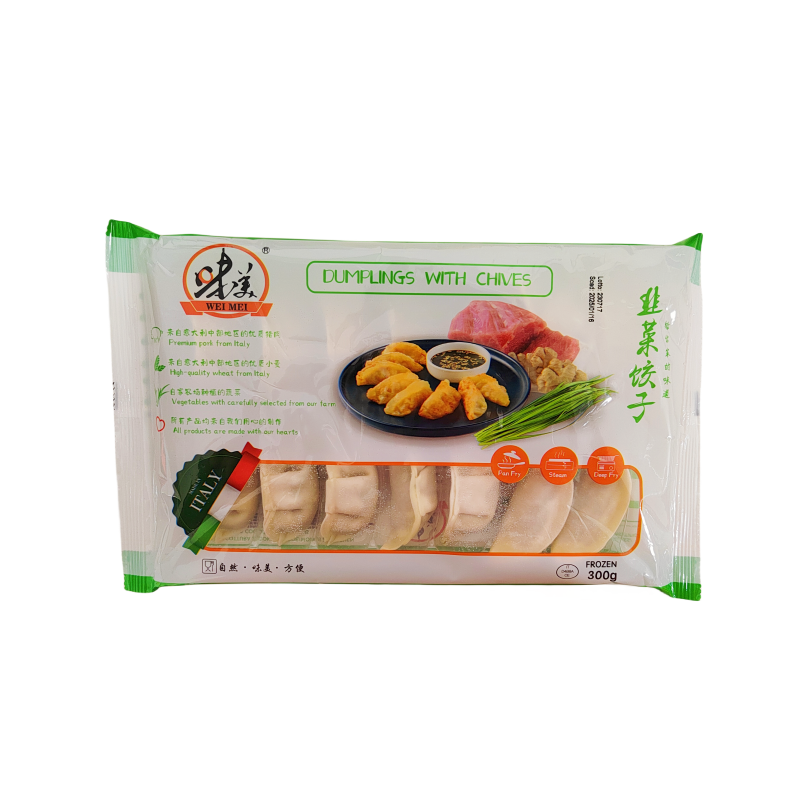 冷冻 猪肉韭菜饺子 300g 味美 中国