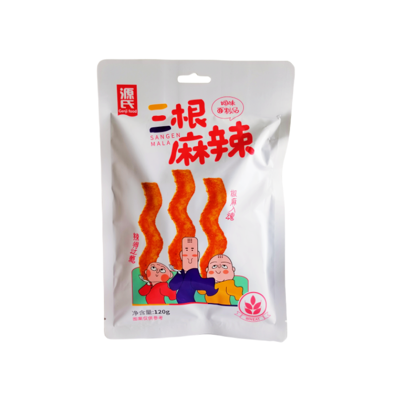 Snacks Beancurd Spicy San Gen Mala 120g Genji Food China