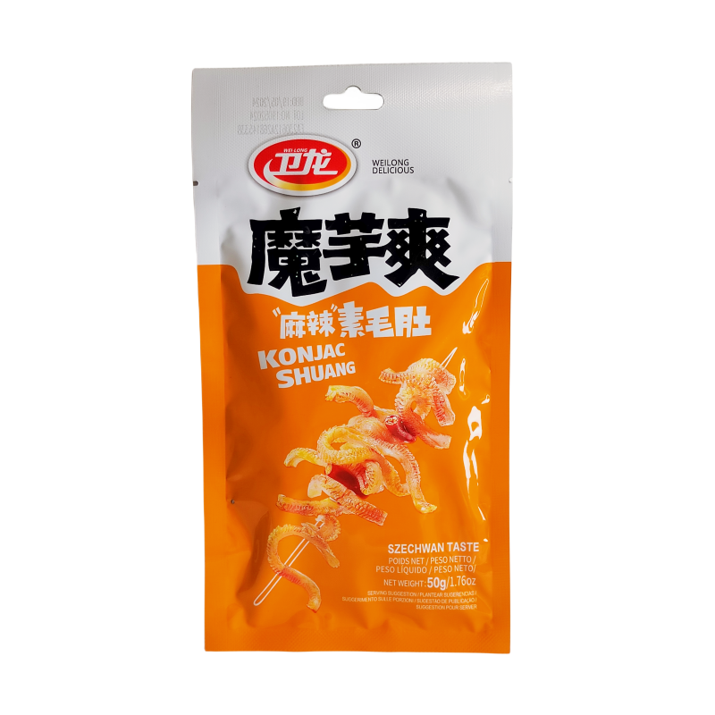 Konjac Snack Szechwan Strong Flavor 50g MYS Wei Long China