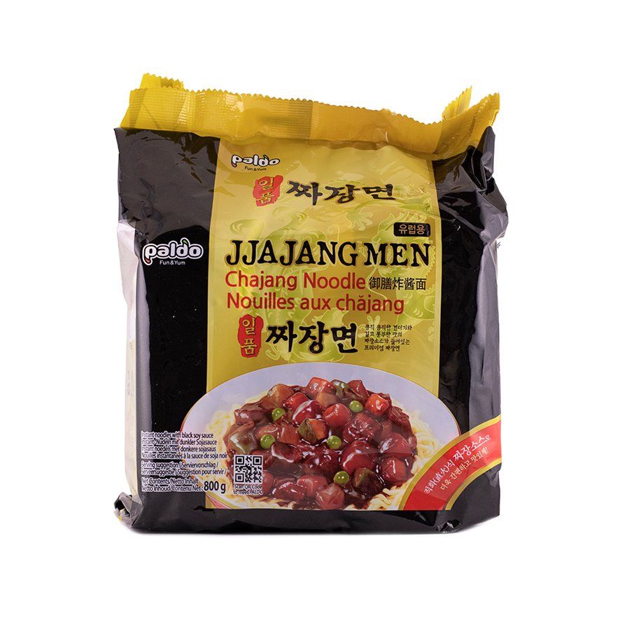 Snabbnudlar Jjajang Men 200gx4st/Förp Paldo Korean