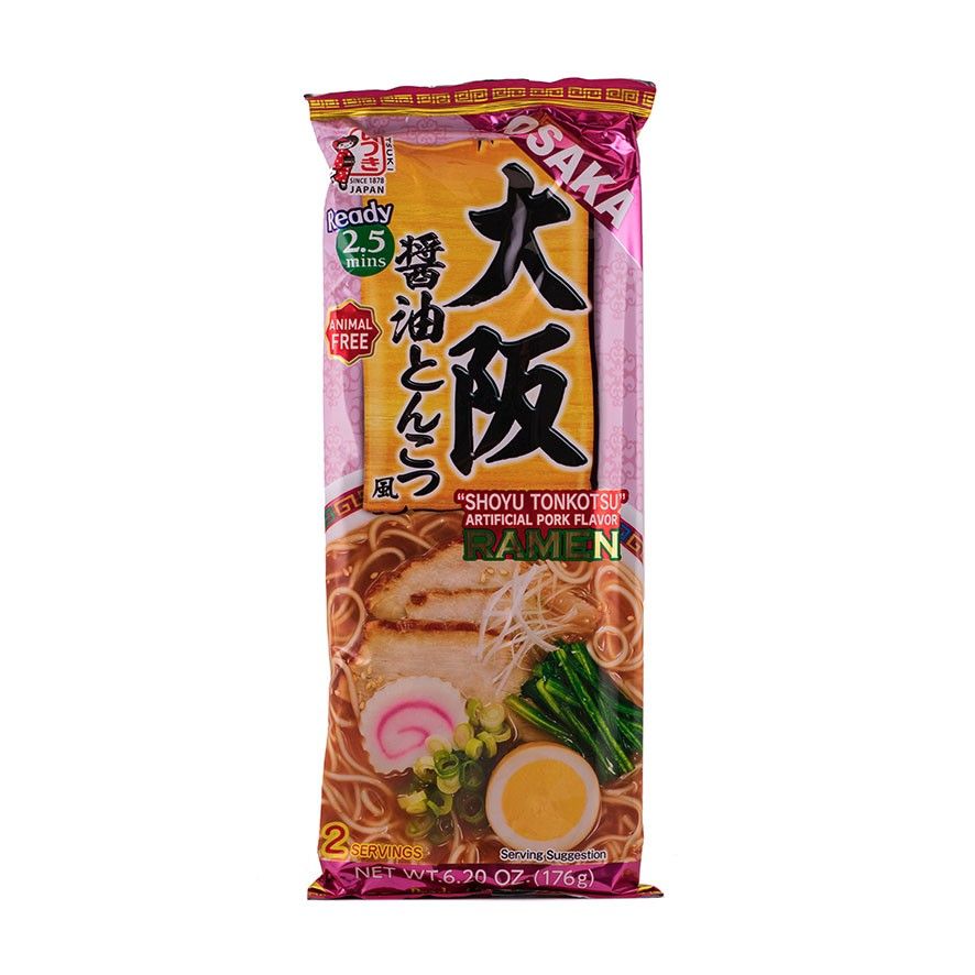 Ramen Noodles Vegan/Shoyu Tonkotsu Taste DB 176g  Osaka Japan