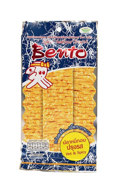 零食 章鱼干 麻辣味 20g Bento 泰国