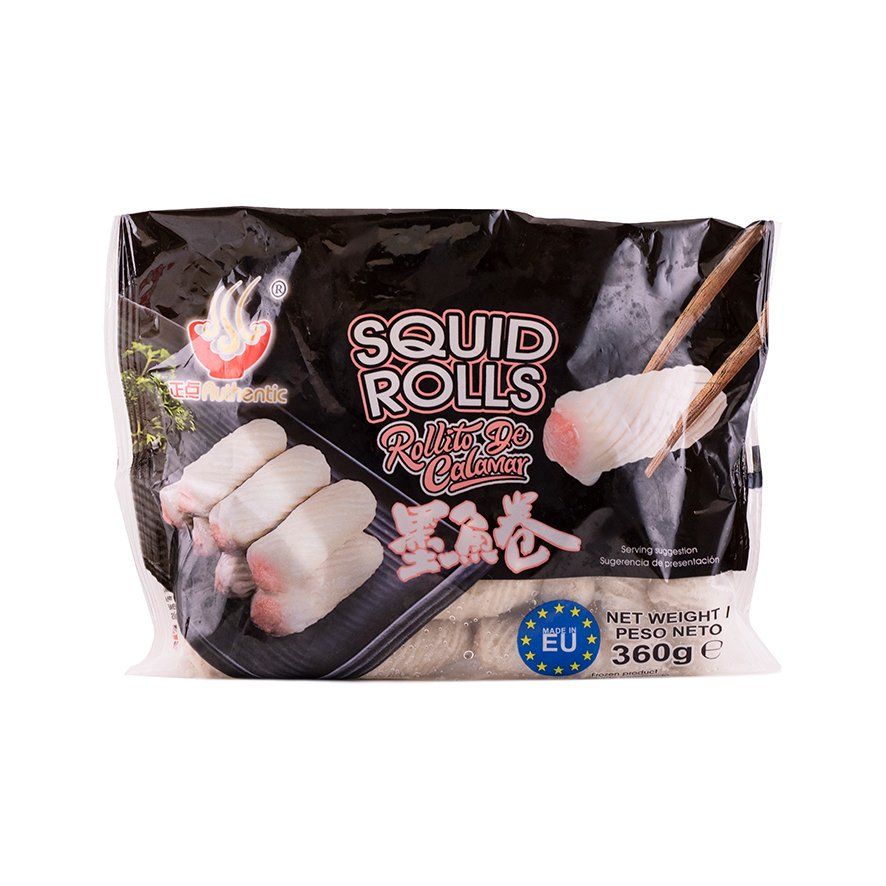 Octopus Rolls Frozen 360g Authentic Spain 