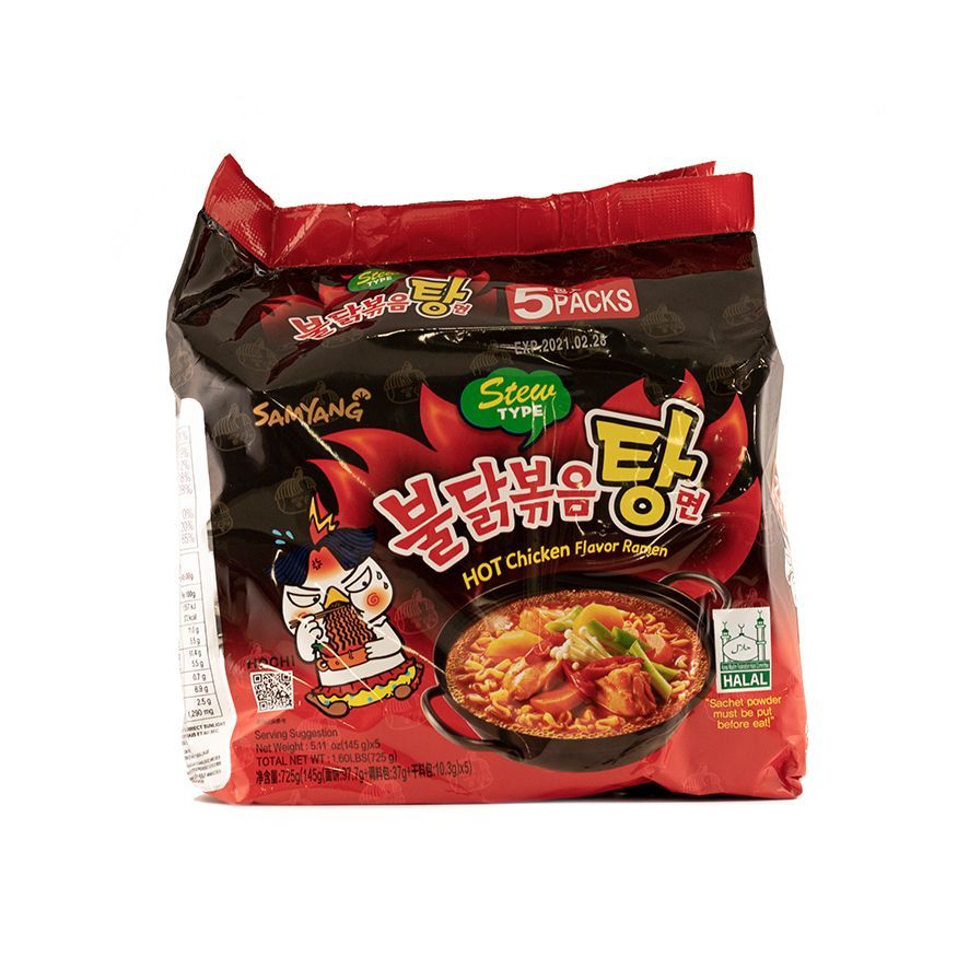 Instant Noodles Strong 725g (145gx5p / pkt) Stew Type Samyang Korean