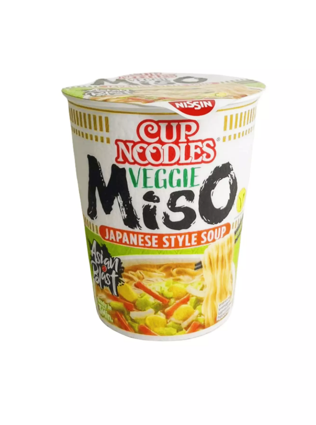 Instant Noodle Vegan Miso Cup 67g Nissin