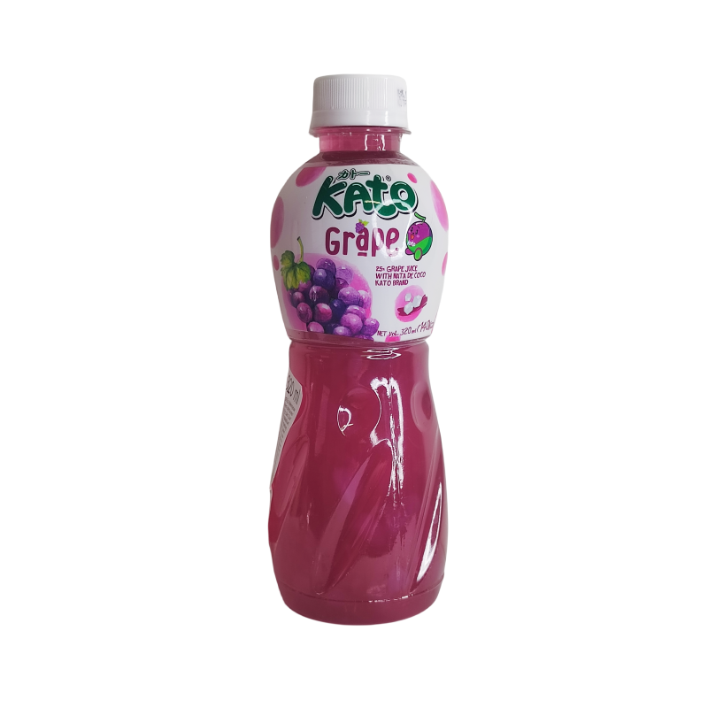 Grape Juice with Nata De Coco 320ml KATO Thailand