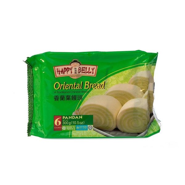 Bread/Mantou Pandan Frozen 300g Happy Belly Brand China