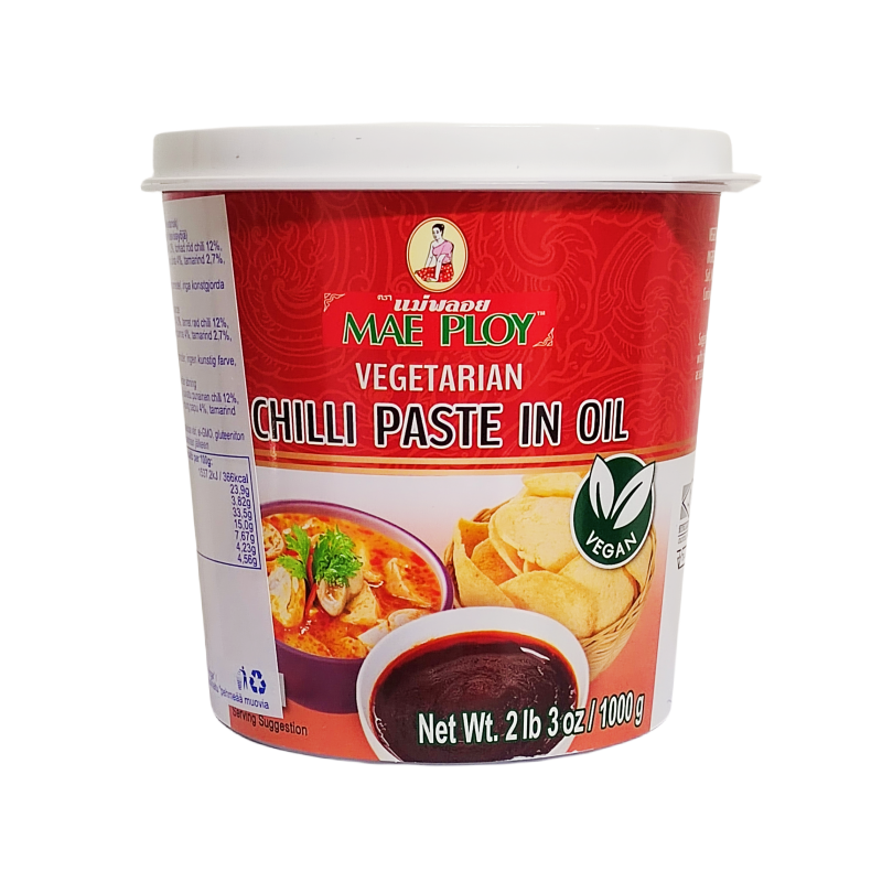 Vegan Chili Paste i Oil 1kg Mae Ploy Thailand