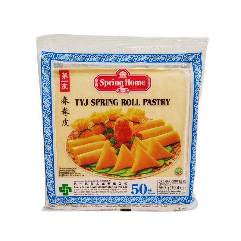 Spring rolls Dough 190x190 MM 550g Spring Home Sinapore