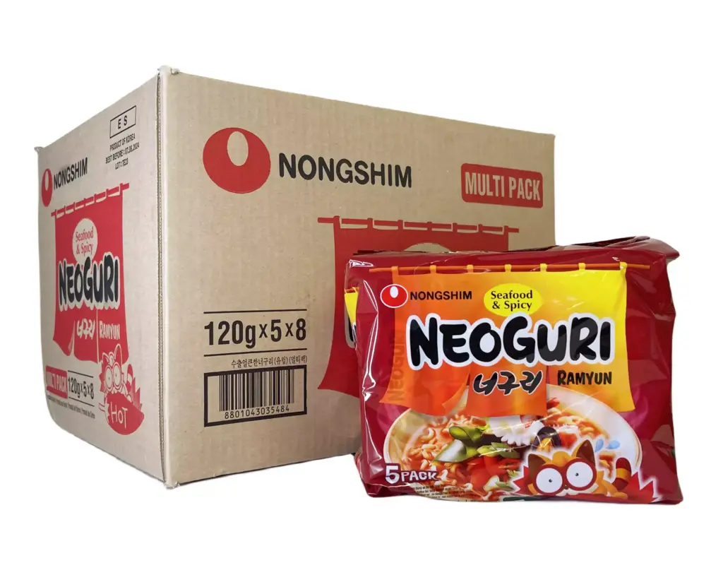Snabbnudlar Neoguri Skaldjur/Spicy 8x5x120g/Package Nongshim Korea