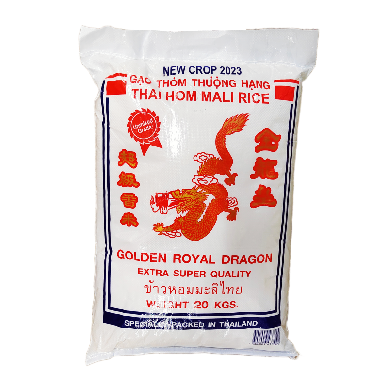 Jasmine Rice 20kg Golden Dragon Thailand