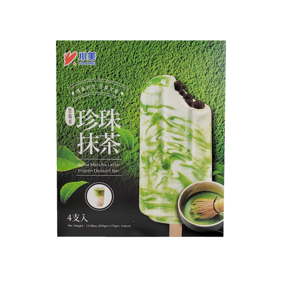 Ice Cream With Matcha Bubble Flavor 4x75g/package Shao Mei Taiwan