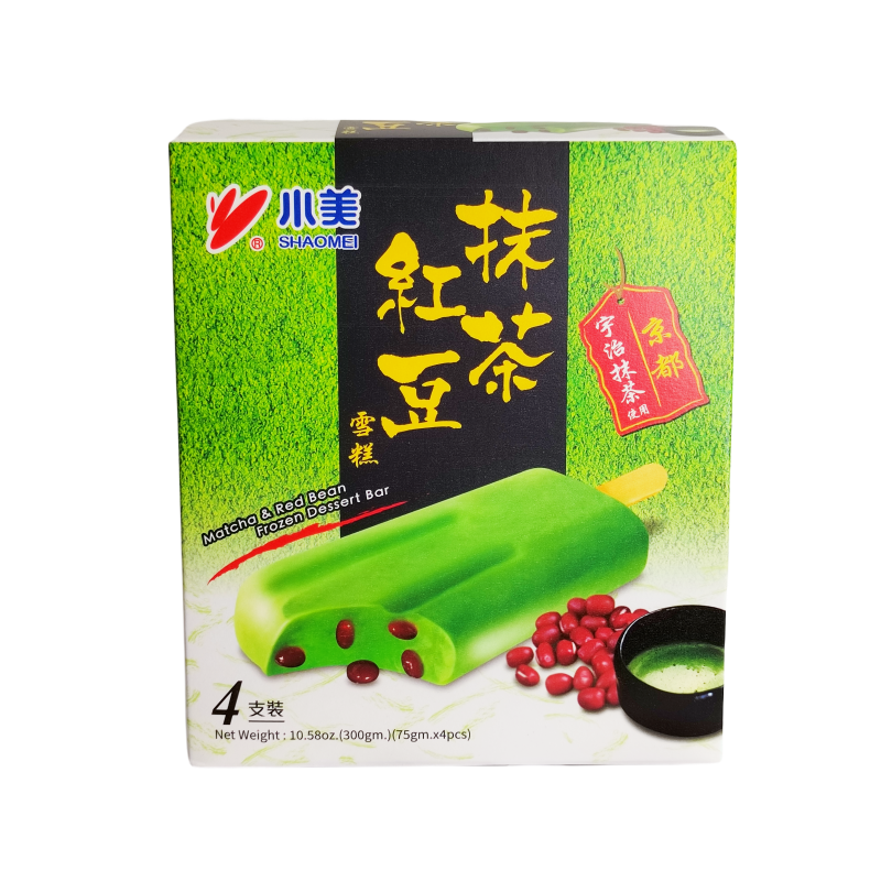 Ice Cream With Matcha/Red Bean Flavor Frozen 4x75g/package Shao Mei Taiwan