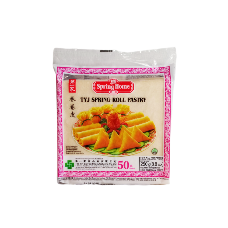 Spring rolls Dough125x125 MM Frozen 250g Spring Home Singapore