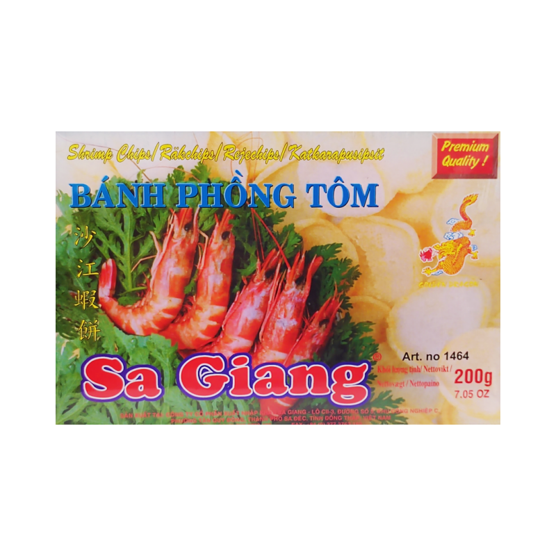 Chips Med Räkor Smak (Ofriterade) 200g Sa Giang Vietnam