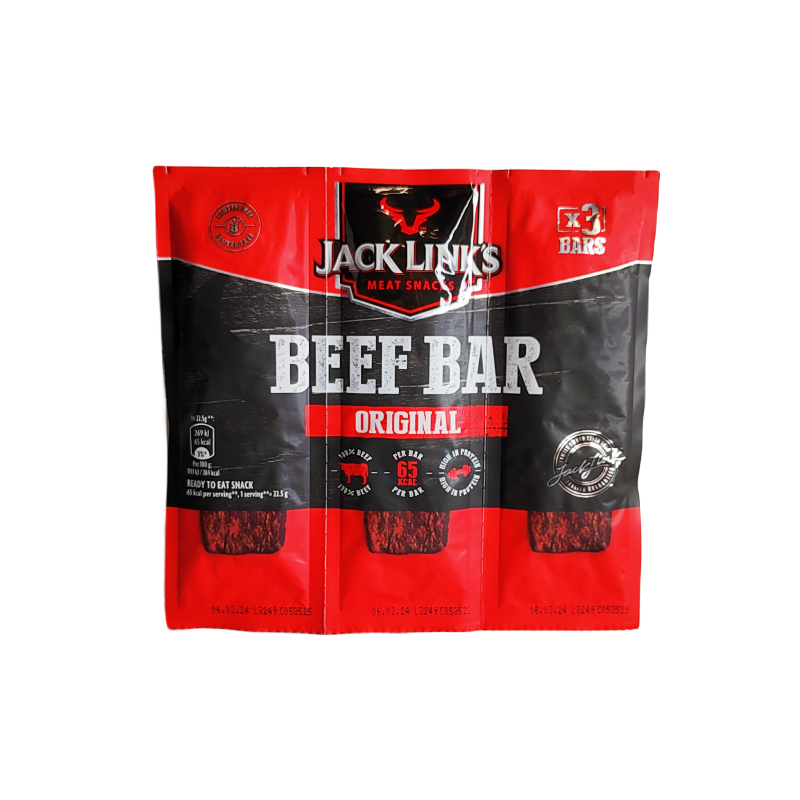 Snacks Beef Jerky Original 3x22,5g/Förp Jack Links USA