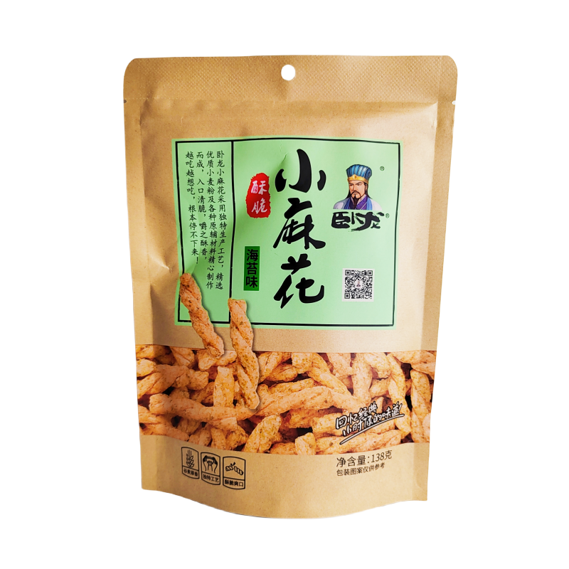卧龙迷你麻花海苔味 138g 卧龙 中国