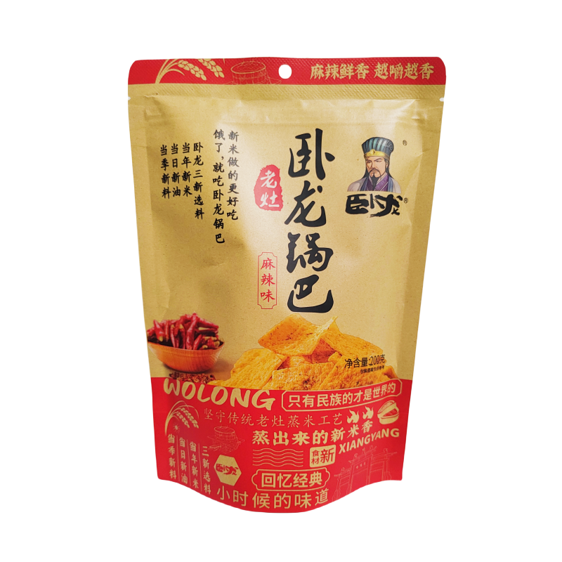 Ris Kracker Hot/Spicy Smak 200g ML Wolong Kina