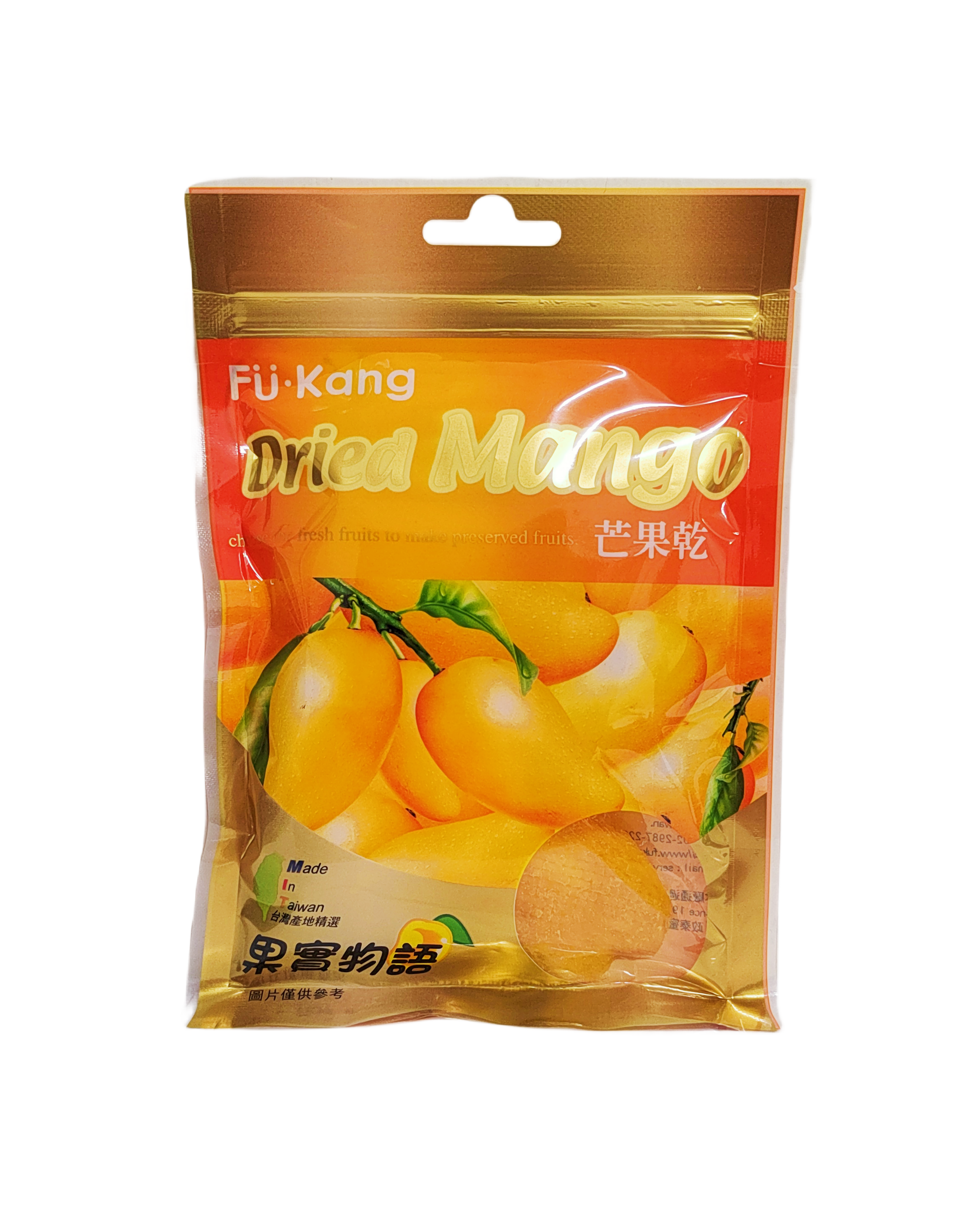 Torkad Mango 70g Fu Kang Taiwan