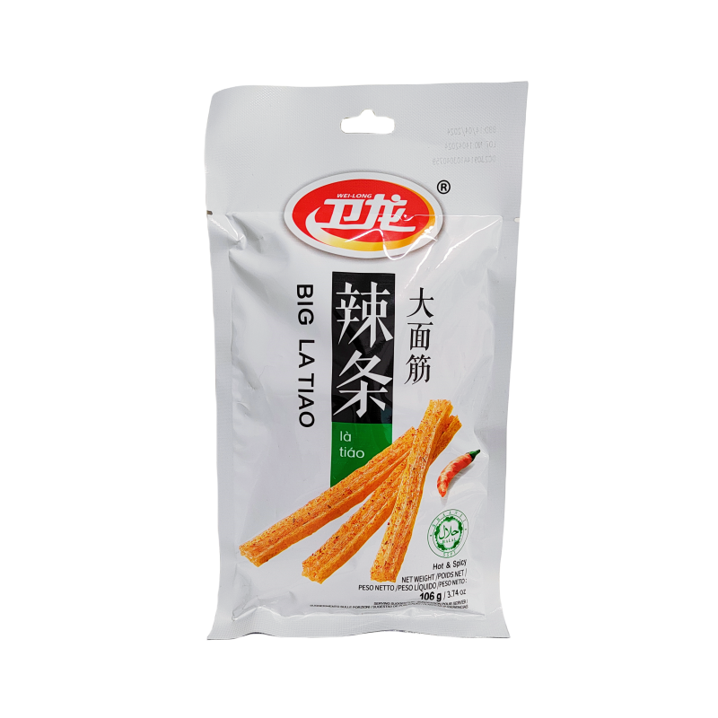 Gluten Snacks Spicy Strips 106g DMJ Wei Long