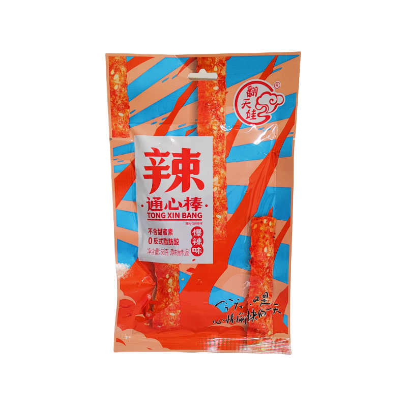Gluten Snacks Hot/Spicy Strips 68g La Tiao Genji Food Kina