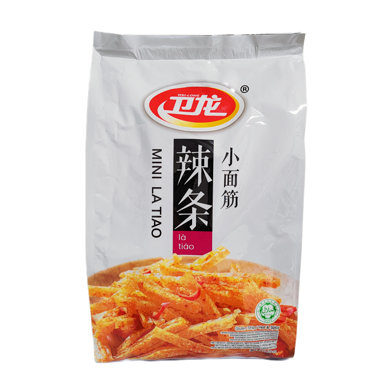 Gluten Snacks Spicy Strips 360g SMJ Wei Long China