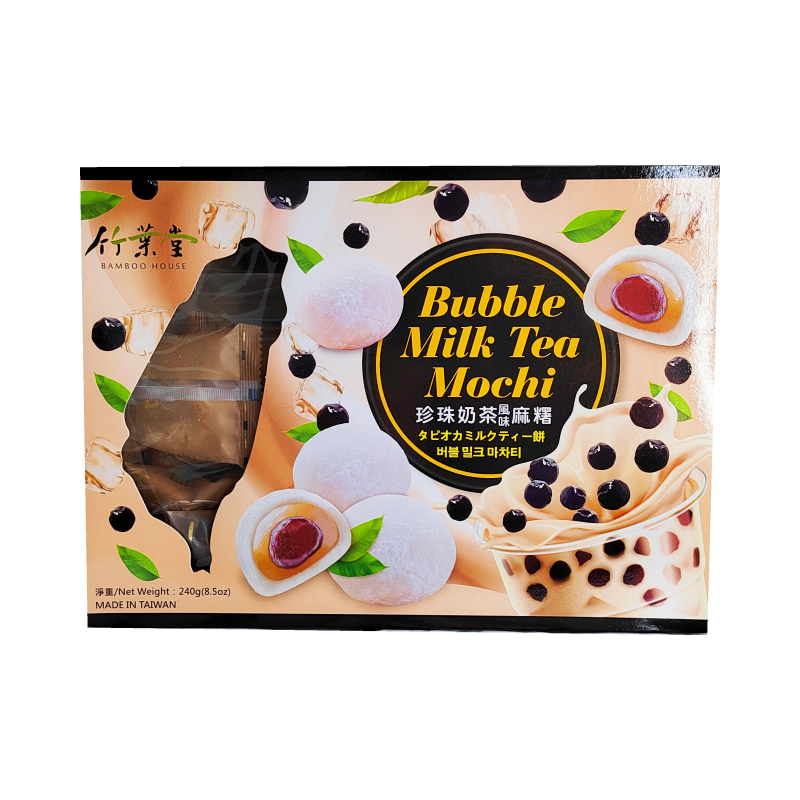 Mochi With Bubble Milk Tea Flavour 240g Bamboo House Taiwan