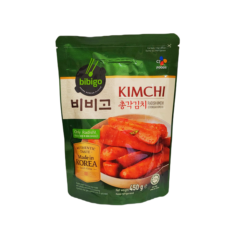 Chonggak Kimchi Radish 450g Bibigo Korea