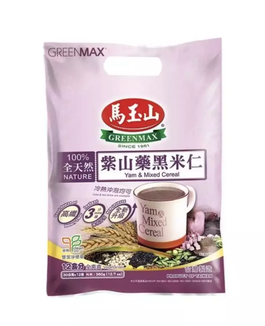 紫山药黑米仁 360g 马玉山 台湾