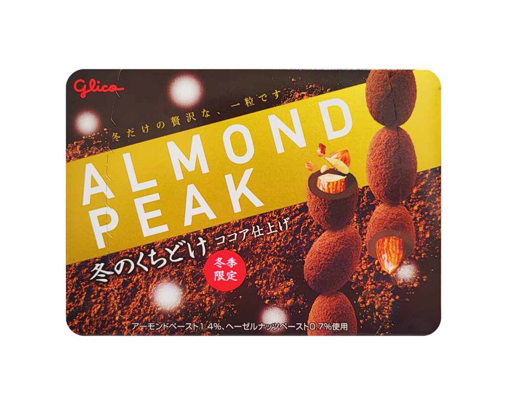 Almond Peak Cocoa 55g Glico Japan