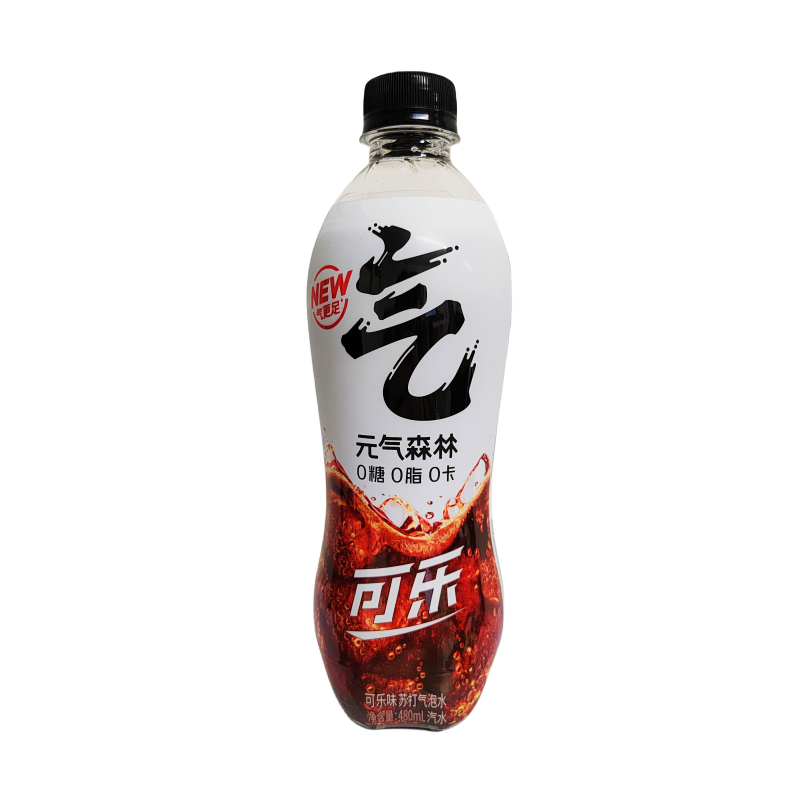 Carbonated Water With Cola Flavour 480ml / Bottle Yuan Qi Sen Lin China