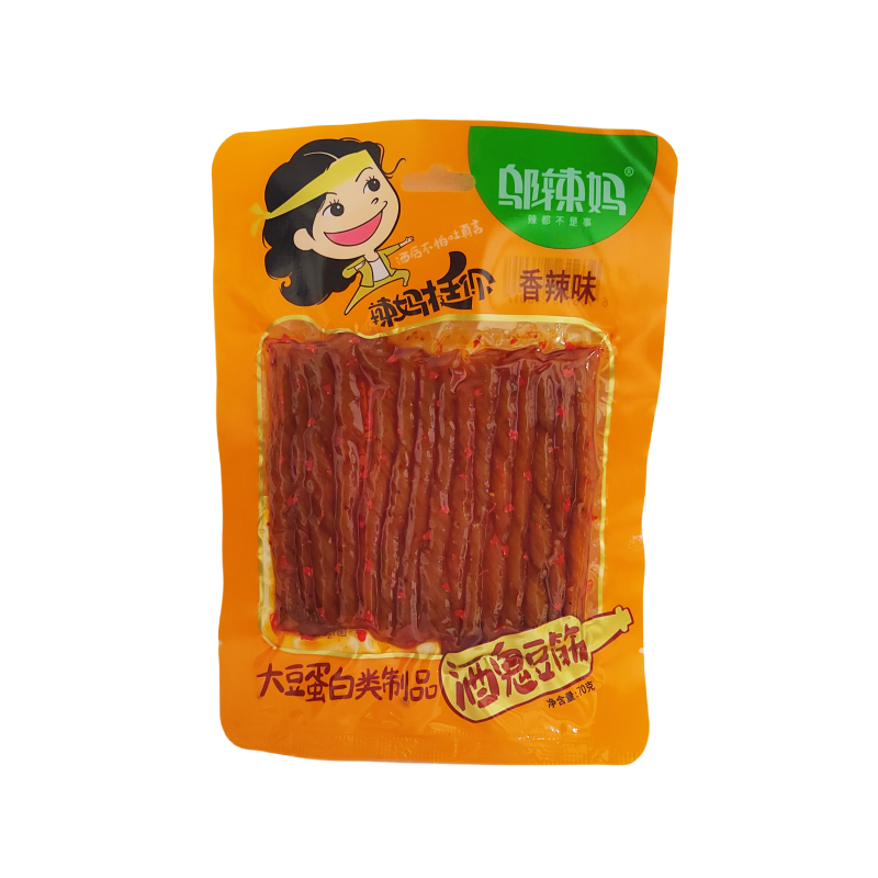 Snack Soybean Gluten With Spicy Flavour 70g Wu Lu Ma China