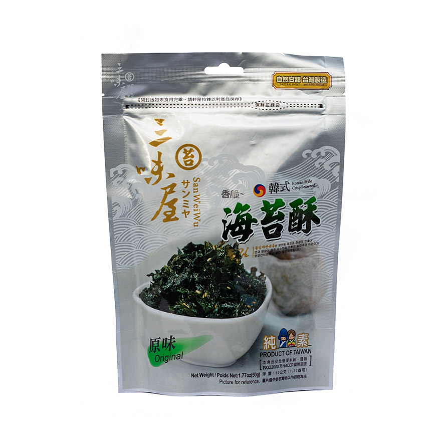 Seaweed Original 50g Korean Style Taiwan