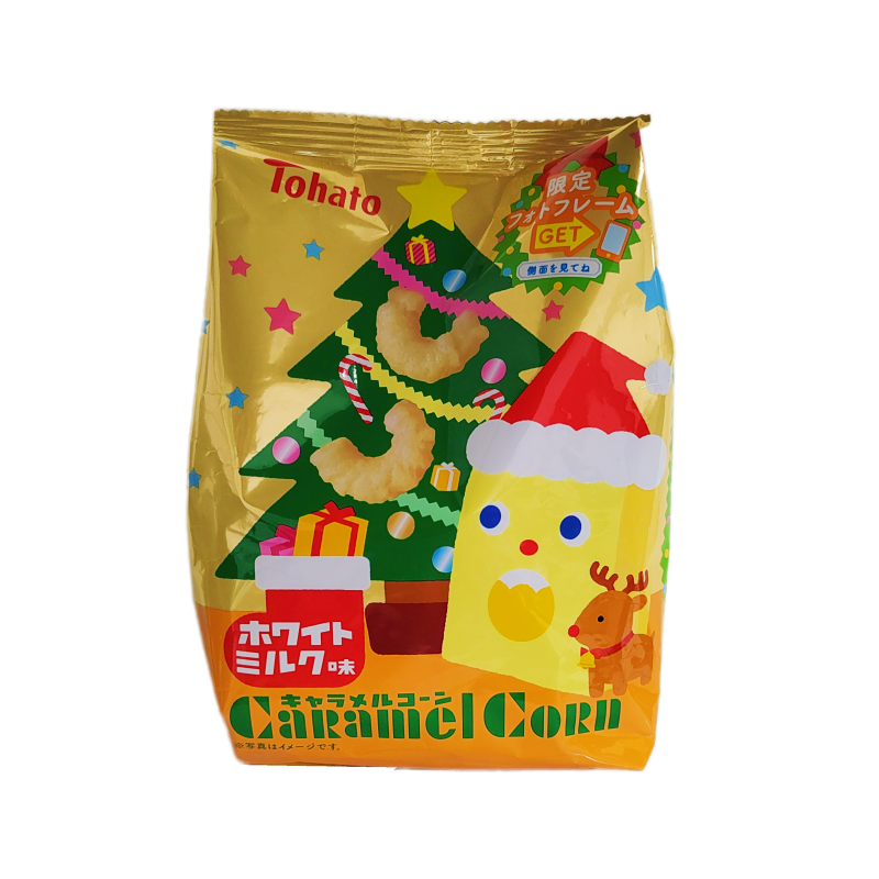 Corn Snacks With Caramel Flavor Christmas Winter Selection 77g Tomato Japan