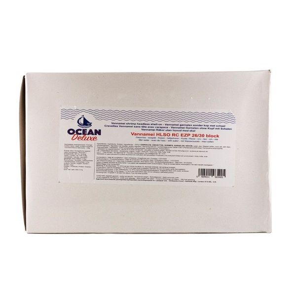 Vannamei Shrimp With Shell 26/30 Frozen 1.8kg Ocean India