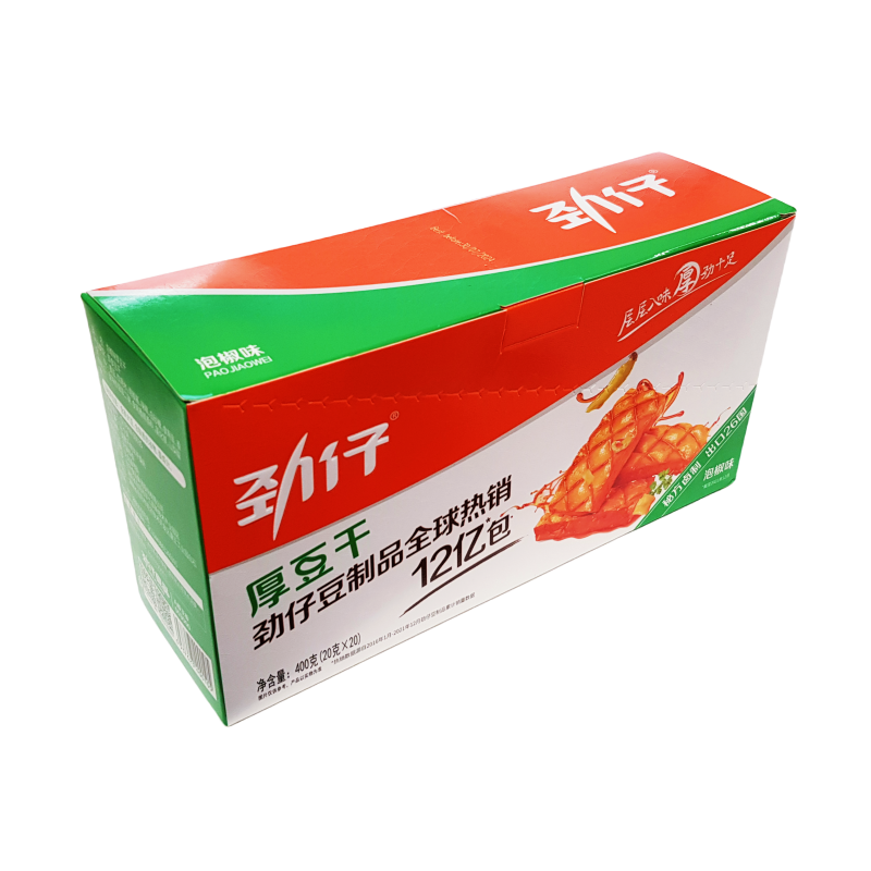 Snacks Marinerade Tofu Med Inlagd Peppar Smak 400g Jin Zai CN