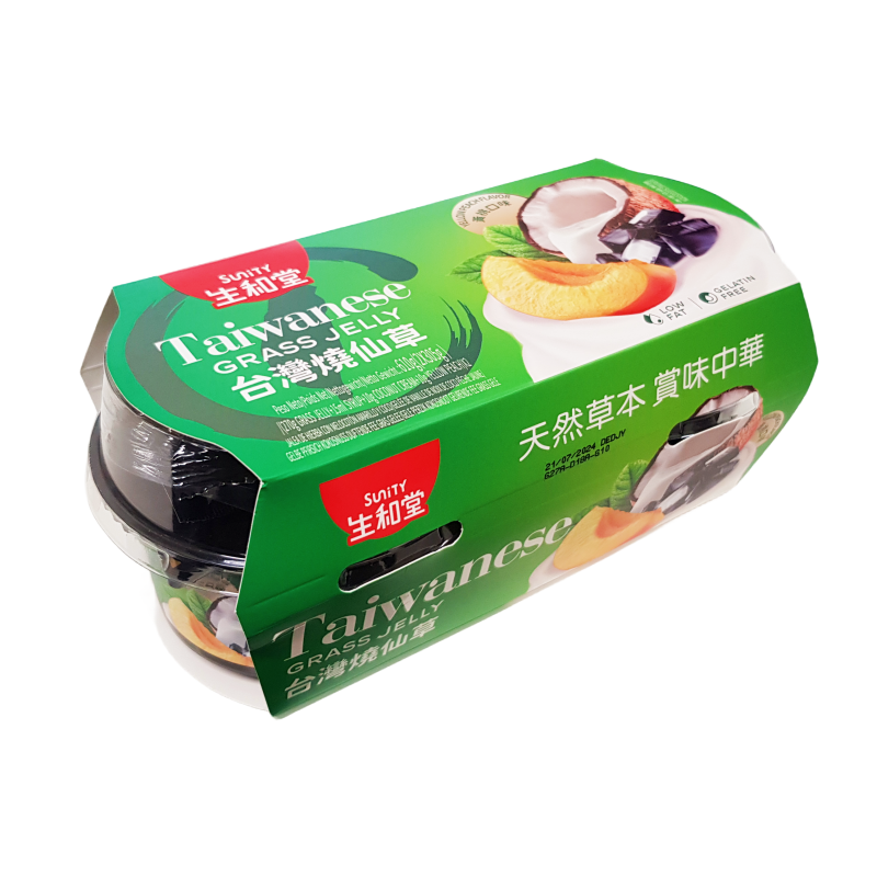 龟苓膏 黃桃椰香口味 305gx2个/盒 生和堂 中国