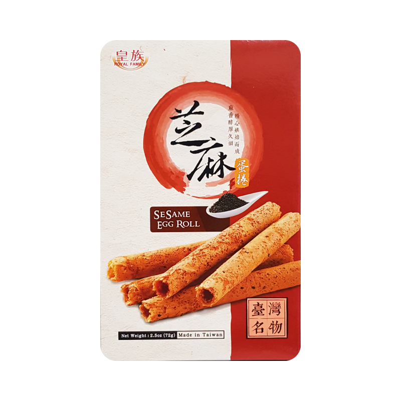 Egg Rolls Sesame Flavor 72g Taiwan