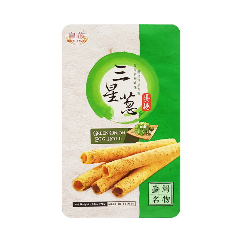 Egg rolls Green onion Flavor 72g Taiwan