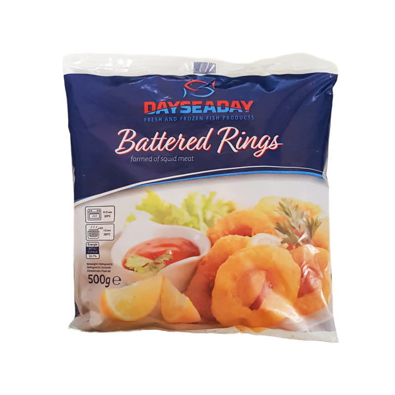 Octopus Rings Breaded Frozen 500g DSD Netherlands