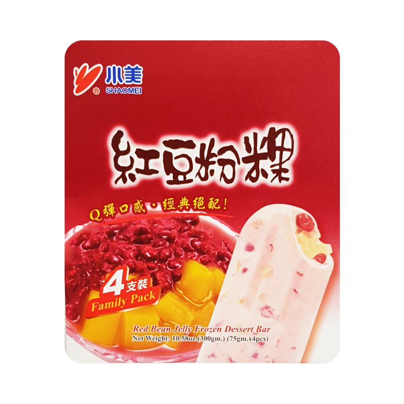 Ice Cream With Matcha/Red Bean Flavor 4x75g/package Shao Mei Taiwan