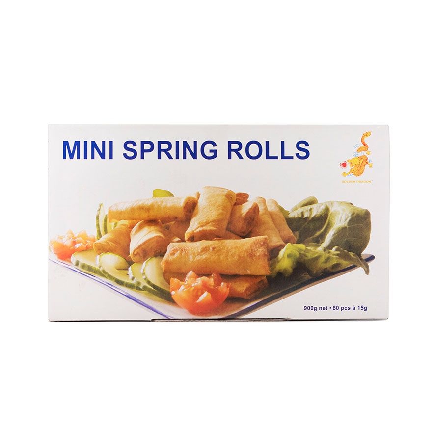 Vegetarian Spring Rolls Frozen 60pcs / 900g Golden Dragon China
