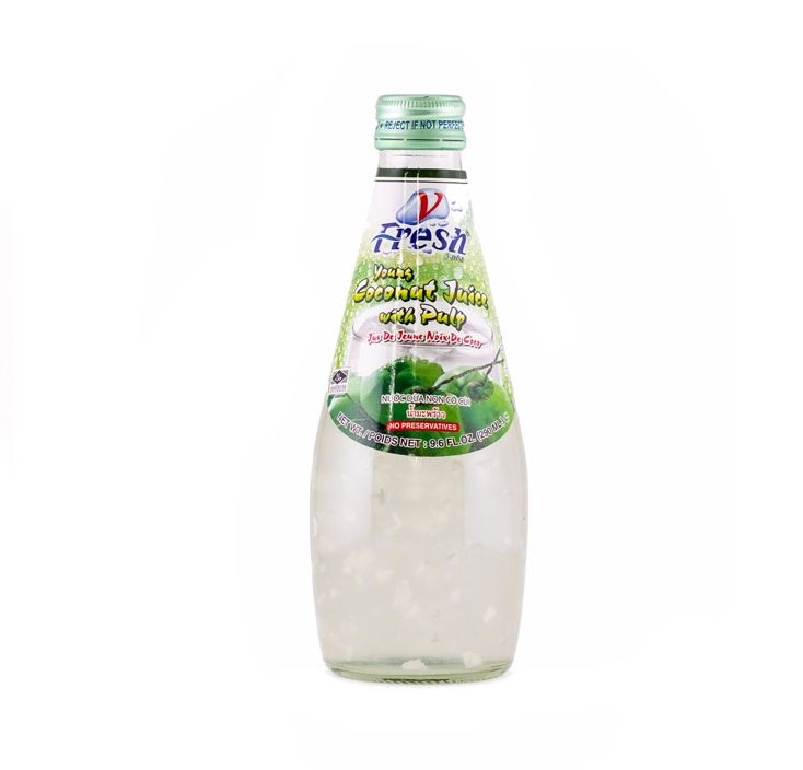 Coconut Juice Pulp 290ml V-Fresh Thailand