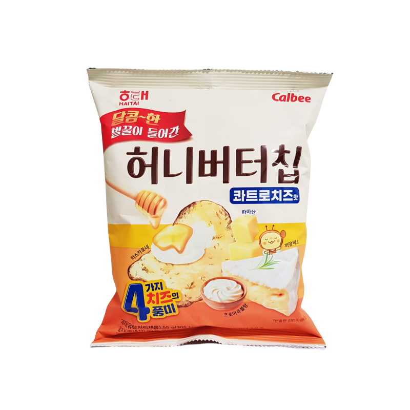 Potato Chips With Cheese Flavour 55g Calbee Korean