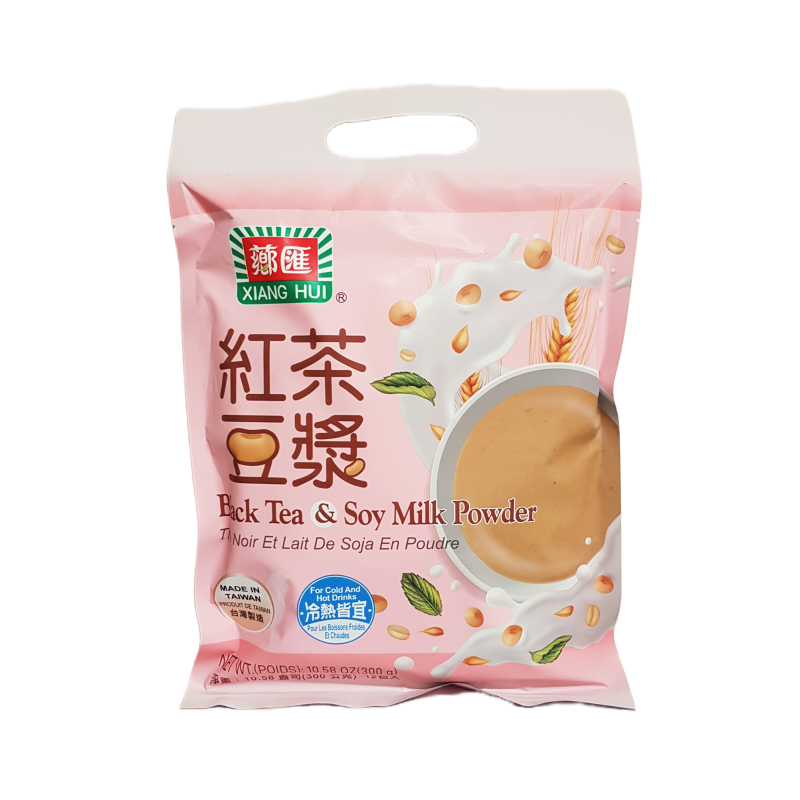Snabbdrink med Svart Te och Soja Mjölk 12x25g/paket Xiang Hui Taiwan