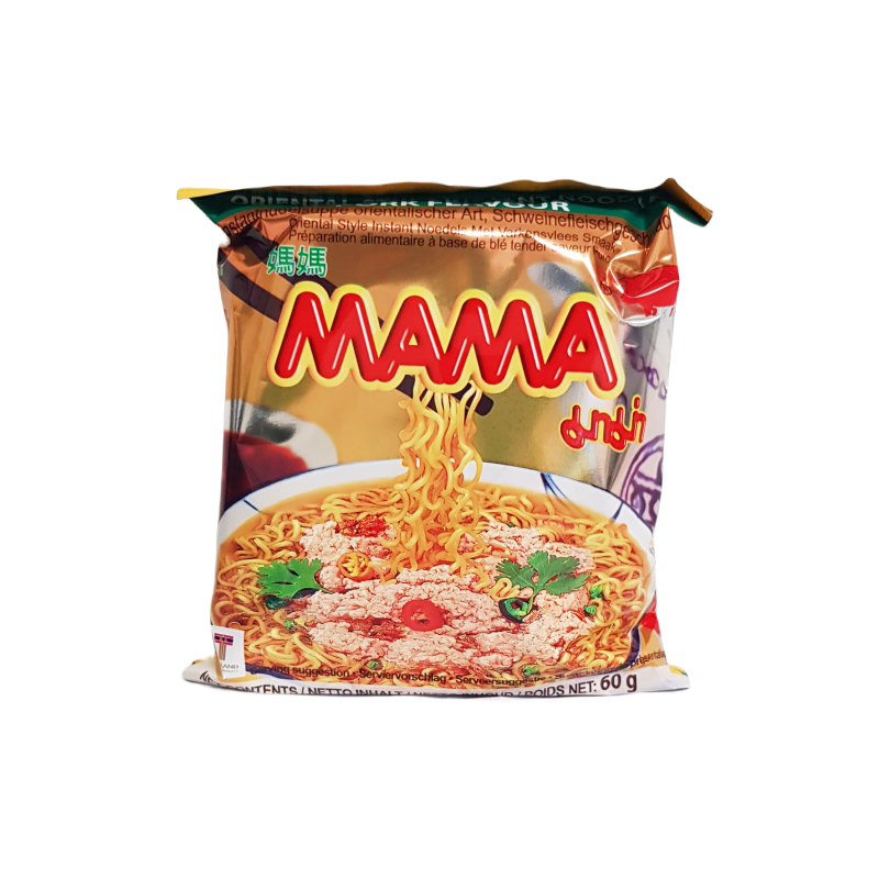 Snabbnudlar Fläsk Smak 60g Mama Thailand
