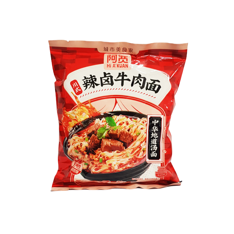 Snabbnudlar Med Hot/Biff smak Sichuan110g AK Kina