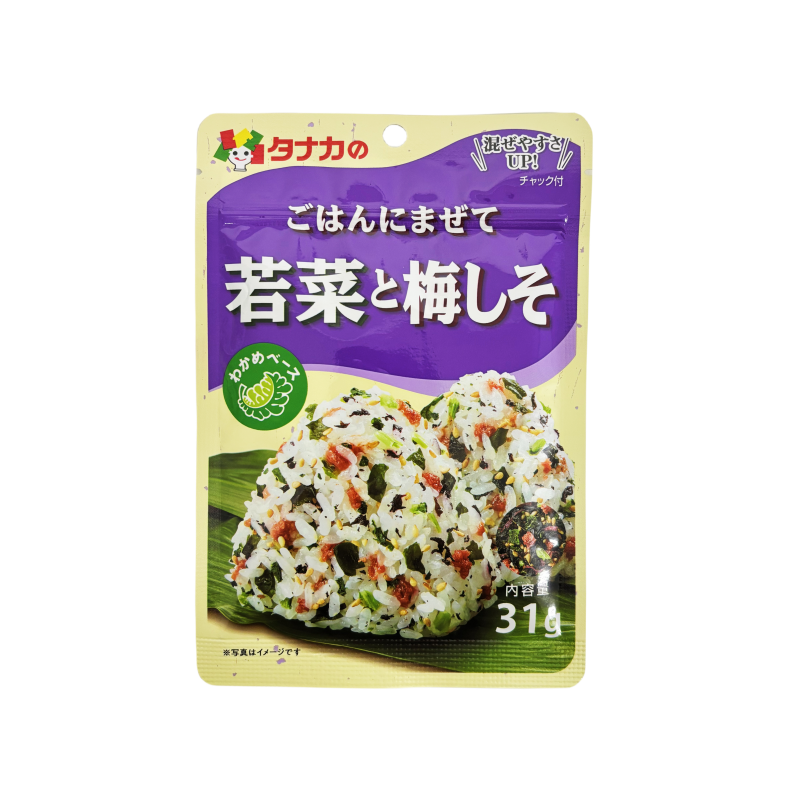 Rice Topping Furikake Ume Shiso Seasoning 33g Tanaka Foods Japan