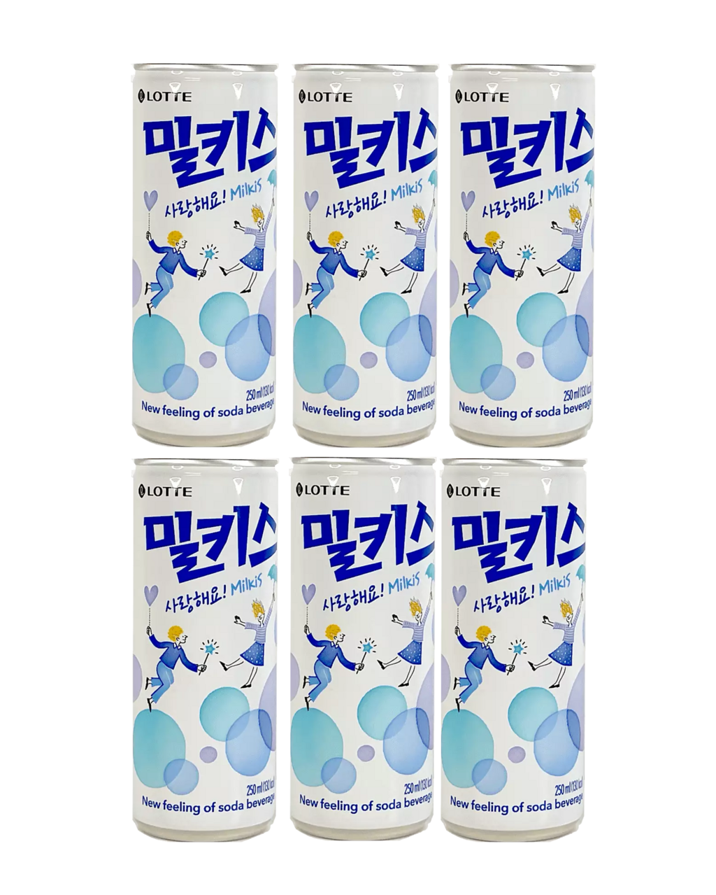 优格 苏打饮料 6x250ml Milkis Lotte 韩国