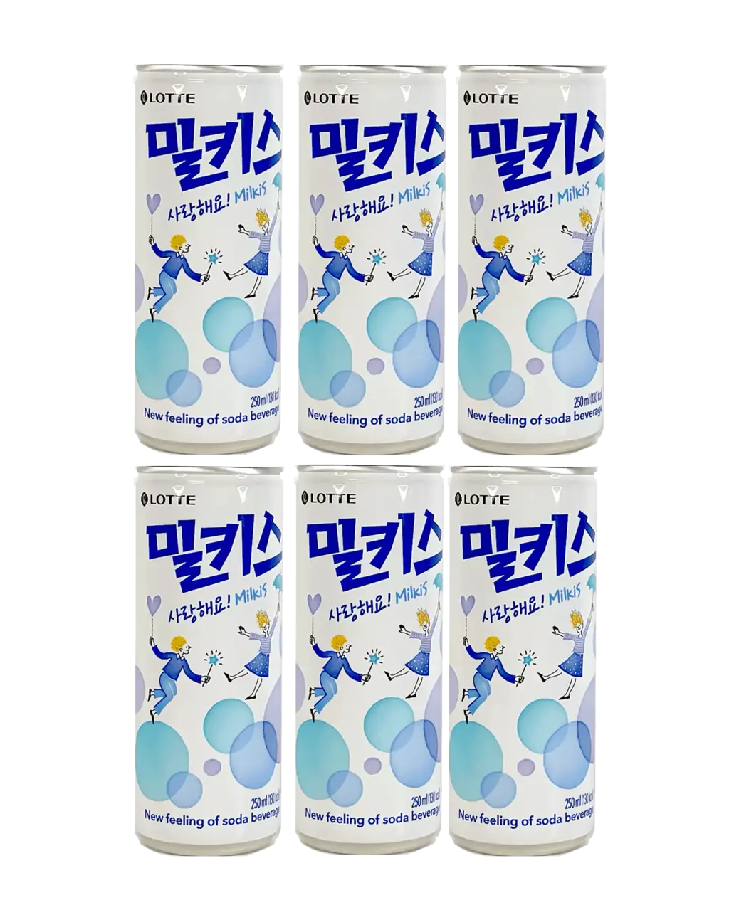 Drink Soda Yogurt Flavour 6x250ml Milkis Lotte Korean